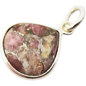 Harfi Women's Sterling Silver Pink Tourmaline October Birthstone Pendant Charm Pink One Size Harfi Women's Sterling Silver Pink Tourmaline October Birthstone Pendant Charm Pink One Size