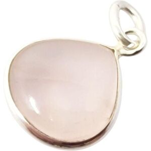 Harfi Women's Sterling Silver Rose Quartz October Birthstone Pendant Charm in Pink Pink One Size Harfi Women's Sterling Silver Rose Quartz October Birthstone Pendant Charm in Pink Pink One Size