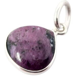 Harfi Women's Sterling Silver Ruby July Birthstone Heart Charm Pendant in Pink Pink One Size Harfi Women's Sterling Silver Ruby July Birthstone Heart Charm Pendant in Pink Pink One Size