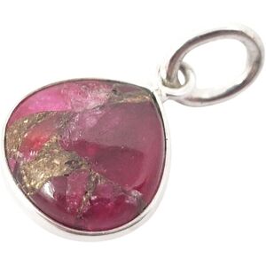 Harfi Women's Sterling Silver Garnet January Birthstone Heart Charm Pendant in Red Red One Size Harfi Women's Sterling Silver Garnet January Birthstone Heart Charm Pendant in Red Red One Size