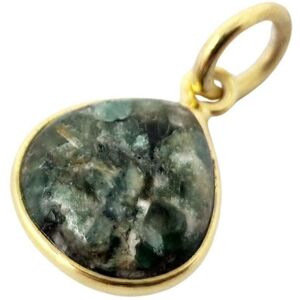 Harfi Women's Gold Plated Emerald May Birthstone Heart Charm in Green Green One Size Harfi Women's Gold Plated Emerald May Birthstone Heart Charm in Green Green One Size