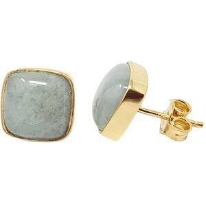 Harfi Women's Gold Plated Aquamarine March Birthstone Stud Earrings in Blue Blue One Size Harfi Women's Gold Plated Aquamarine March Birthstone Stud Earrings in Blue Blue One Size