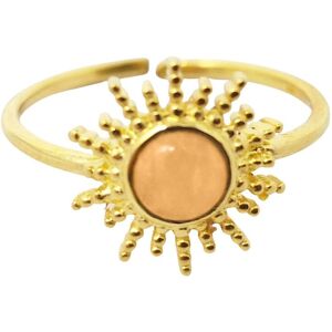 Harfi Women's Citrine November Birthstone Sun Gold Plated Ring Gold One Size Harfi Women's Citrine November Birthstone Sun Gold Plated Ring Gold One Size