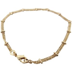 Harfi Women's 18ct Gold Vermeil Double Chain Bracelet Size: 7 inches Gold 7 inches Harfi Women's 18ct Gold Vermeil Double Chain Bracelet Size: 7 inches Gold 7 inches