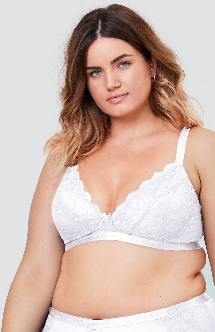 Oola Lingerie Lace and Logo Non Wired Soft Bra