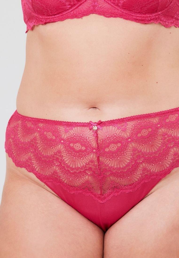 Oola Lingerie Fan Lace High Waist Thong