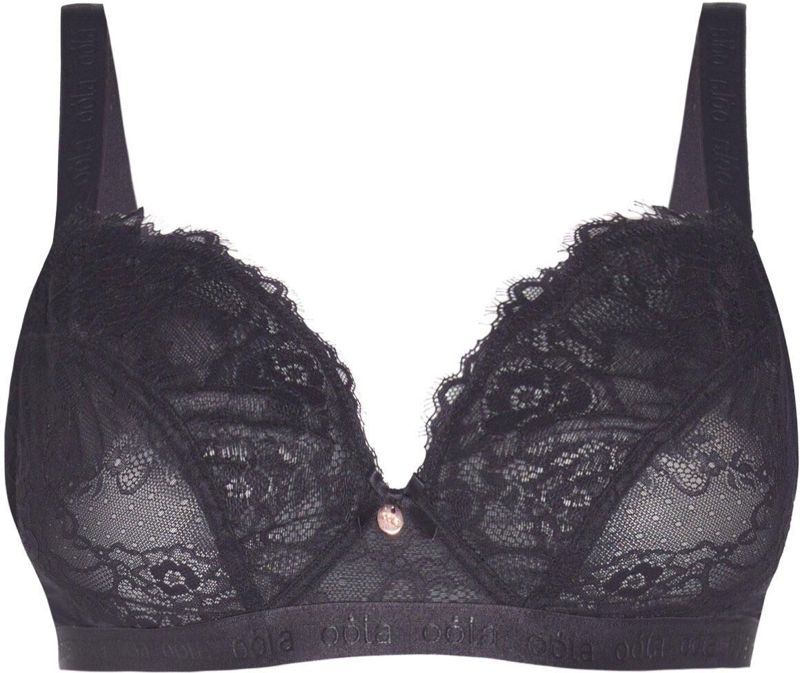 Oola Lingerie Lace & Logo Non Wired Soft Bra