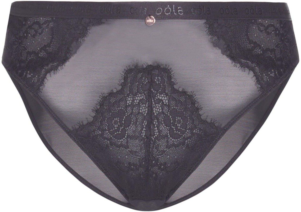 Oola Lingerie Lace & Logo Bikini Brief