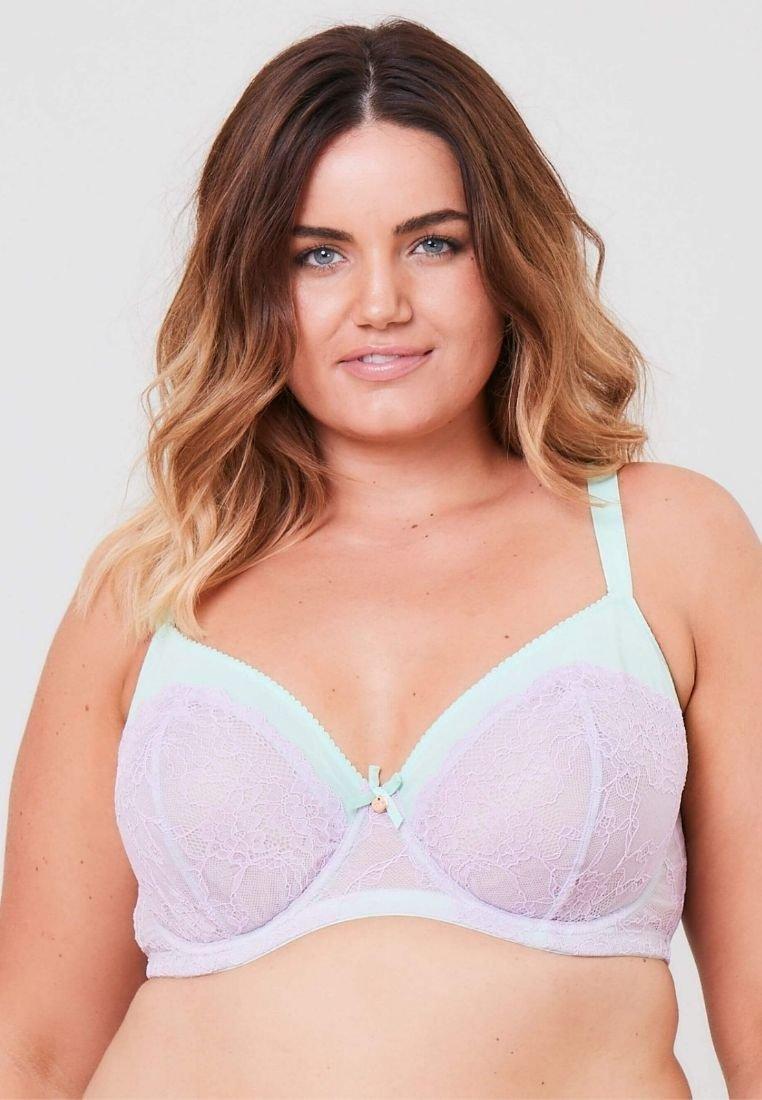 Oola Lingerie Tonal Lace Underwired Non Padded Bra