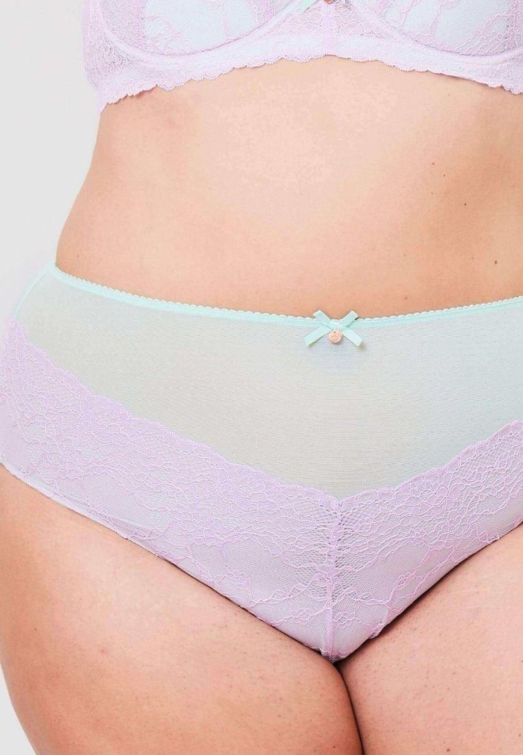 Oola Lingerie Tonal Lace High Waist Knicker