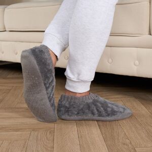 OHS Women's Bed Socks Slipper Teddy Fleece Fluffy Marl Lounge Soft, Charcoal Size: Medium/Large Charcoal M/L OHS Women's Bed Socks Slipper Teddy Fleece Fluffy Marl Lounge Soft, Charcoal Size: Medium/Large Charcoal M/L