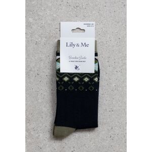 Lily & Me Women's Fair Isle Super Soft Size 4 - 7.15 Bamboo & Cotton Blend Socks in Navy Size: 4-7 Navy 4-7 Lily & Me Women's Fair Isle Super Soft Size 4 - 7.15 Bamboo & Cotton Blend Socks in Navy Size: 4-7 Navy 4-7