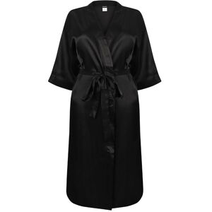 Towel City Women's Satin Robe in Black Size: 16-18 Black 16-18 Towel City Women's Satin Robe in Black Size: 16-18 Black 16-18