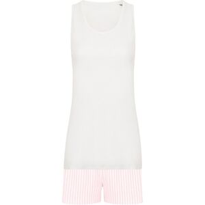 Towel City Women's Stripe Short Pyjama Set in White Size: 12 White 12 Towel City Women's Stripe Short Pyjama Set in White Size: 12 White 12