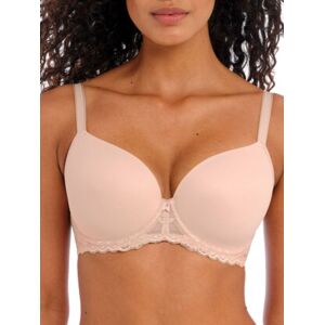 Freya Women's Offbeat Moulded Demi T-Shirt Bra in Nude Size: 30FF Nude 30FF Freya Women's Offbeat Moulded Demi T-Shirt Bra in Nude Size: 30FF Nude 30FF