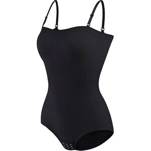 The hot sale Women's Nylon Bandeau Tummy Control Shapewear Bodysuit Tops in Black Size: Small Black S The hot sale Women's Nylon Bandeau Tummy Control Shapewear Bodysuit Tops in Black Size: Small Black S