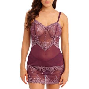 Wacoal Women's Embrace Lace Chemise in Purple Size: 14 Purple 14 Wacoal Women's Embrace Lace Chemise in Purple Size: 14 Purple 14
