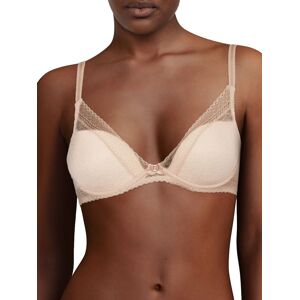 Chantelle Women's Festivité Plunge T-Shirt Bra in Nude Size: 30D Nude 30D Chantelle Women's Festivité Plunge T-Shirt Bra in Nude Size: 30D Nude 30D