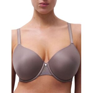 Chantelle Women's Norah Chic Covering T-Shirt Bra in Grey Size: 34F Grey 34F Chantelle Women's Norah Chic Covering T-Shirt Bra in Grey Size: 34F Grey 34F