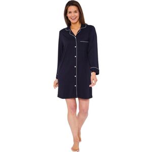Love to Sleep Women's Soft Touch Piped Nightshirt in Black Size: 16-18 Black 16-18 Love to Sleep Women's Soft Touch Piped Nightshirt in Black Size: 16-18 Black 16-18