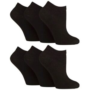 Iomi Women's 6 Pack Diabetic Trainer Socks Extra Wide Socks for Swollen Feet in Black Size: 4-8 Black 4-8 Iomi Women's 6 Pack Diabetic Trainer Socks Extra Wide Socks for Swollen Feet in Black Size: 4-8 Black 4-8