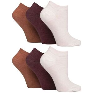 Iomi Women's 6 Pack Diabetic Trainer Socks Extra Wide Socks for Swollen Feet in Burgundy Size: 4-8 Burgundy 4-8 Iomi Women's 6 Pack Diabetic Trainer Socks Extra Wide Socks for Swollen Feet in Burgundy Size: 4-8 Burgundy 4-8