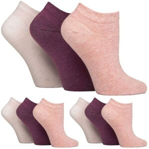 Iomi Women's 9 Pack Diabetic Trainer Socks Wide Ankle Socks for Swollen Feet in Mid Blue Size: 4-8 Mid Blue 4-8 Iomi Women's 9 Pack Diabetic Trainer Socks Wide Ankle Socks for Swollen Feet in Mid Blue Size: 4-8 Mid Blue 4-8