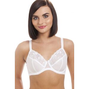 Camille Women's Classic Underwired Non Padded Full Cup Bra in White Size: 38B White 38B Camille Women's Classic Underwired Non Padded Full Cup Bra in White Size: 38B White 38B