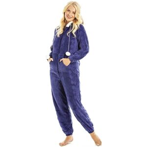 Camille Women's Supersoft Hooded Onesie in Navy Size: 18-20 Navy 18-20 Camille Women's Supersoft Hooded Onesie in Navy Size: 18-20 Navy 18-20