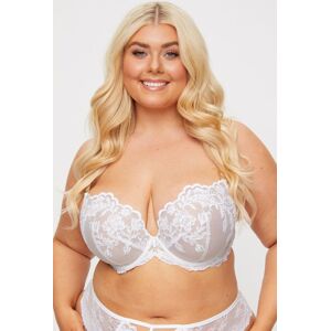Ann Summers Women's The Icon Fuller Bust Padded Plunge Bra WEDDING in White Size: 34DD White 34DD Ann Summers Women's The Icon Fuller Bust Padded Plunge Bra WEDDING in White Size: 34DD White 34DD