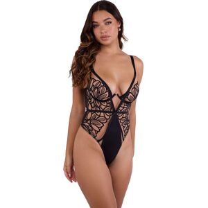 Playful Promises Women's Lilith Black Graphic Embroidery 'Body' Size: 34D Black 34D Playful Promises Women's Lilith Black Graphic Embroidery 'Body' Size: 34D Black 34D