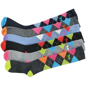Britwear Set of 6 Women's Thermal Knee High Equestrian Horse Riding Design Socks Size: 4-7 Multicolor 4-7 Britwear Set of 6 Women's Thermal Knee High Equestrian Horse Riding Design Socks Size: 4-7 Multicolor 4-7