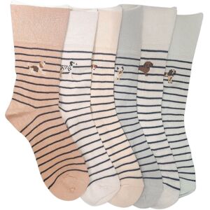 Britwear Set of 6 Women's Bamboo Blend Socks with Soft Top - Dog Design Size: 4-7 Multicolor 4-7 Britwear Set of 6 Women's Bamboo Blend Socks with Soft Top - Dog Design Size: 4-7 Multicolor 4-7