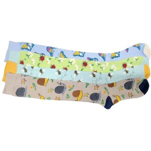 Britwear Set of 4 Women's Wellington Welly Thermal Knee High Socks with Garden Bug Design Size: 4-7 Multicolor 4-7 Britwear Set of 4 Women's Wellington Welly Thermal Knee High Socks with Garden Bug Design Size: 4-7 Multicolor 4-7