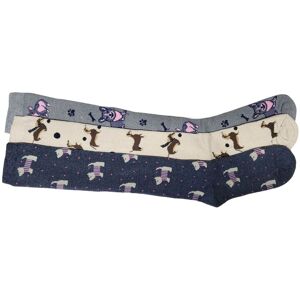 Britwear Set of 3 Women's Wellington Welly Thermal Knee High Socks with Dog Design Size: 4-7 Multicolor 4-7 Britwear Set of 3 Women's Wellington Welly Thermal Knee High Socks with Dog Design Size: 4-7 Multicolor 4-7