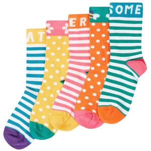 Frugi Sunnie Socks 5 Pack Size: 13-2 Multicolor 13-2 Frugi Sunnie Socks 5 Pack Size: 13-2 Multicolor 13-2