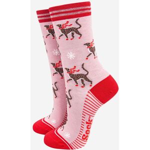 Sock Talk Women's Cheetahs Snowflakes Christmas Bamboo Ankle Socks Pink Red Size: 3-7 Pink 3-7 Sock Talk Women's Cheetahs Snowflakes Christmas Bamboo Ankle Socks Pink Red Size: 3-7 Pink 3-7