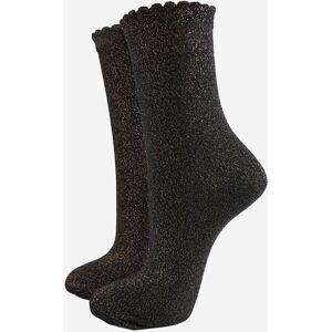 Sock Talk Women's Scalloped Cuff Cotton Glitter Ankle Socks in Bronze Size: 3-7 Bronze 3-7 Sock Talk Women's Scalloped Cuff Cotton Glitter Ankle Socks in Bronze Size: 3-7 Bronze 3-7