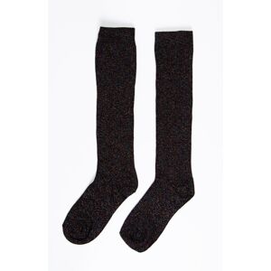 Sock Talk Women's Rainbow Shimmer Knee High Glitter Welly Socks - Black Size: 3-7 Black 3-7 Sock Talk Women's Rainbow Shimmer Knee High Glitter Welly Socks - Black Size: 3-7 Black 3-7