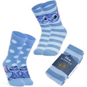 Disney Women's Stitch Fluffy Socks in Blue Blue One Size Disney Women's Stitch Fluffy Socks in Blue Blue One Size