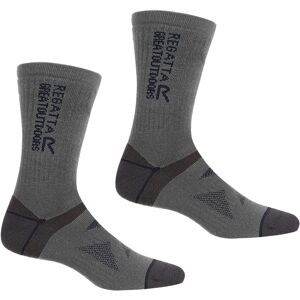 Regatta 2 Pair Wool Hiker Sock in Mid Grey Size: 9-12 Mid Grey 9-12 Regatta 2 Pair Wool Hiker Sock in Mid Grey Size: 9-12 Mid Grey 9-12