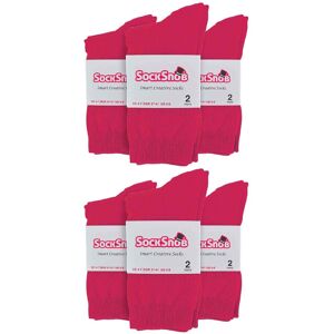 Sock Snob Women's 12 Pairs Plain Coloured Cotton Rich Dress Socks in Pink Size: 4-8 Pink 4-8 Sock Snob Women's 12 Pairs Plain Coloured Cotton Rich Dress Socks in Pink Size: 4-8 Pink 4-8