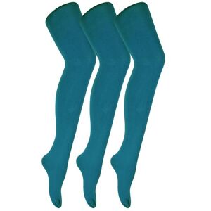 Sock Snob Women's 3 Pair Coloured Opaque 80 Denier Plain Block Colour Tights in Duck Egg Blue Size: Large Duck Egg Blue L Sock Snob Women's 3 Pair Coloured Opaque 80 Denier Plain Block Colour Tights in Duck Egg Blue Size: Large Duck Egg Blue L