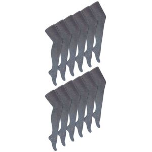 Sock Snob Girl's 12 Pair Soft & Comfy Plain Opaque School Uniform Tights in Grey Size: 11-12 Years Grey 11-12 Years Sock Snob Girl's 12 Pair Soft & Comfy Plain Opaque School Uniform Tights in Grey Size: 11-12 Years Grey 11-12 Years