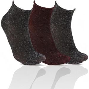 Alse Studio Women's 3Pair Sparkle Seamless Glitter Sparkly Metallic Ankle High Socks in Metallics Size: 4-7 Metallics 4-7 Alse Studio Women's 3Pair Sparkle Seamless Glitter Sparkly Metallic Ankle High Socks in Metallics Size: 4-7 Metallics 4-7