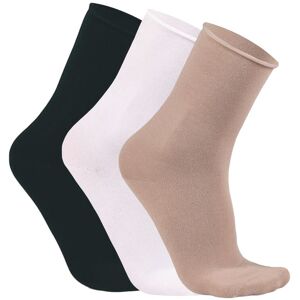 Alse Studio Women's 3Pair Modal Rich Super Soft Seamless No Elastic Ankle High Socks in Medium Beige Size: 4-7 Medium Beige 4-7 Alse Studio Women's 3Pair Modal Rich Super Soft Seamless No Elastic Ankle High Socks in Medium Beige Size: 4-7 Medium Beige 4-7