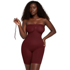 GWB Shapewear Women's Burgundy Sculpt Removable Straps Butt Lift Tummy Control Shapewear Size: 12-14 Burgundy 12-14 GWB Shapewear Women's Burgundy Sculpt Removable Straps Butt Lift Tummy Control Shapewear Size: 12-14 Burgundy 12-14