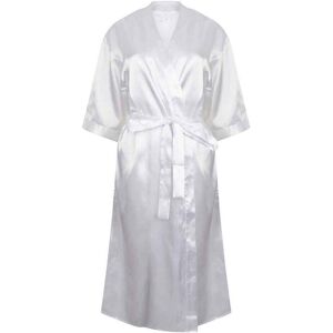 Towel City Womens Satin Robe White - Robe - Satin fabric - Below knee length Towel City Womens Satin Robe White - Robe - Satin fabric - Below knee length