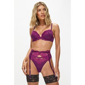 Ann Summers Women's Sexy Lace Suspender Belt in Purple Size: Small Purple S Ann Summers Women's Sexy Lace Suspender Belt in Purple Size: Small Purple S