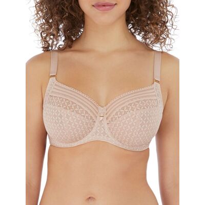 Freya Women's Viva Lace Side Support Bra in Nude Size: 36H Nude 36H Freya Women's Viva Lace Side Support Bra in Nude Size: 36H Nude 36H